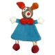 E40010B - Doudou plat bleu Gustave 