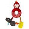 E10029- Chaperon rouge d'éveil hochet