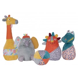 quilles Jungle Boogie 4 pieces + la balle
