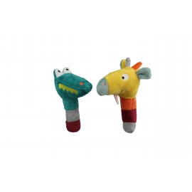 E80016 Maracas crocodile et girafe