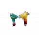 E80016 Maracas croco girafe (vendus par 4)