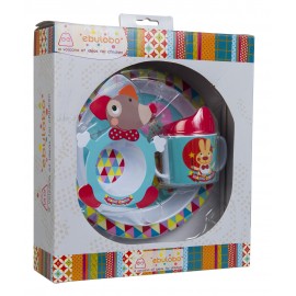 E41007F - Coffret Magic Circus avec assiette, cuillère, bol et mug