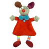 E40010R - Doudou plat rouge Gustave 