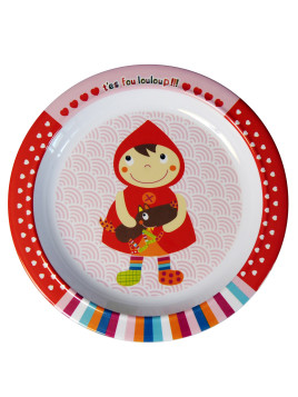 Assiette à rebord Chaperon rouge