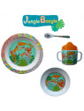 coffret Jungle Boogie : assiette bol mug cuillère
