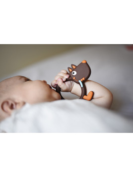 Hochet de dentition Silicone T'es Fou Louloup !!! 