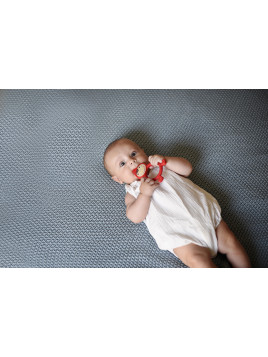 Hochet de dentition Silicone Chaperon Rouge