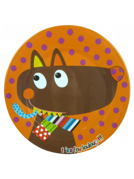 assiette plate monsieur Louloup