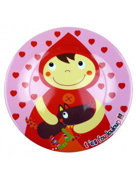 assiette plate chaperon rouge